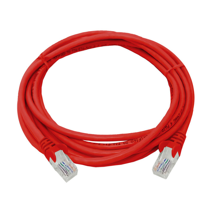 Linkbasic 3 Metre UTP Cat5e Flylead Red