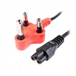 PC312 Clover Socket 3 pin Power Cord Dedicated Plug - Red