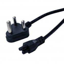 PC312 Clover Socket 3 pin Power Cord Dedicated Plug - Black