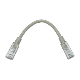 Linkbasic 22cm UTP Cat6 Flylead Grey