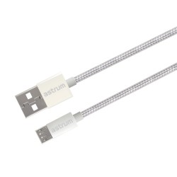 UM30 VERVE USB – Micro USB 2.0A Braided Cable - White