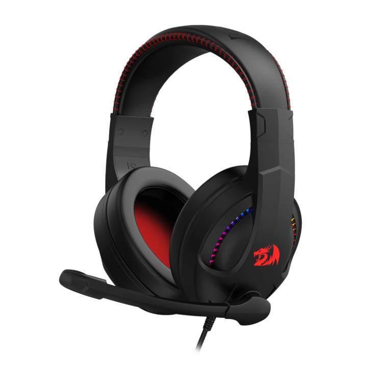 Redragon H211 CRONUS Surround Sound RGB Wired Gaming Headset - Black