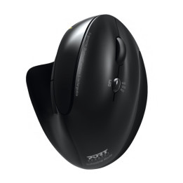 Port Connect Wireless Rechargeable Ergonoc Mouse Bluetooth
- Black