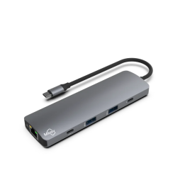 9 in 1 Multiport Hub Space Grey