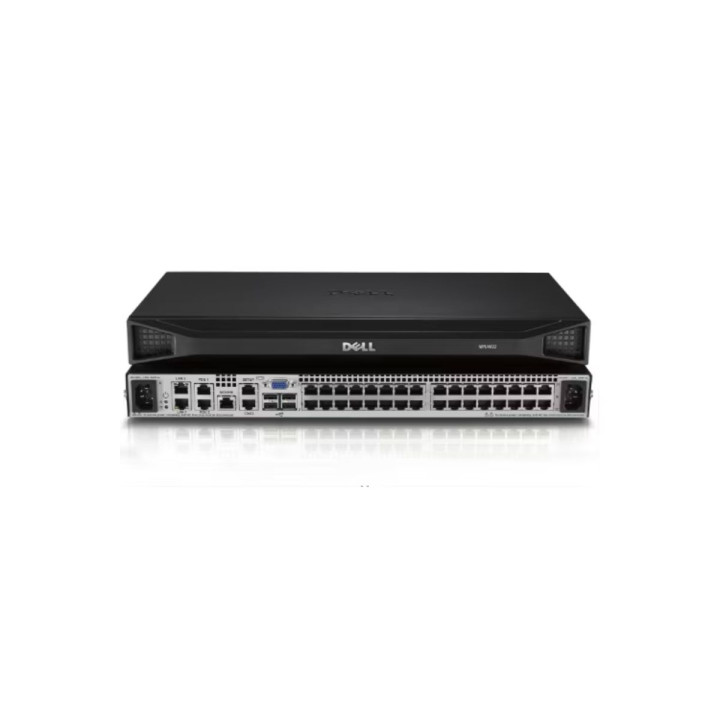 Dell DMPU4032-G01 32-port remote KVM switch with 4 remote users one local user dual power supply