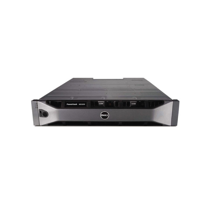 Dell PowerVault MD3200i/ Dual 4 Port Controllers/ **NO HARDDRIVES**/ Power Supply/ AC 600W/ Redundant/ Rails/ 3Yr ProSupport NBD