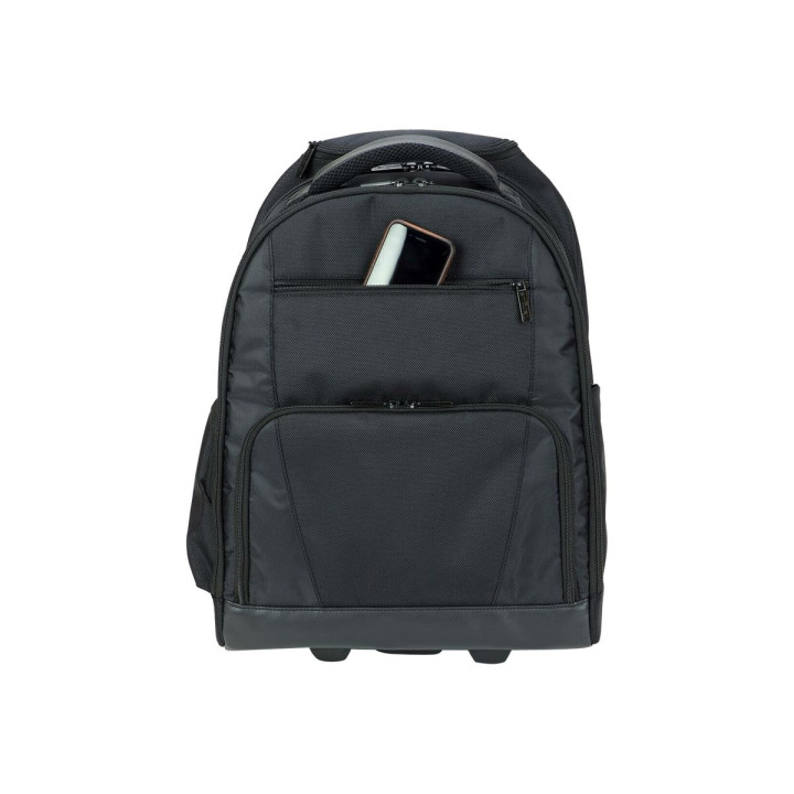 Targus Rolling 15.6" Notebook Backpack Black & Platinum | Wheeled Laptop Backpack